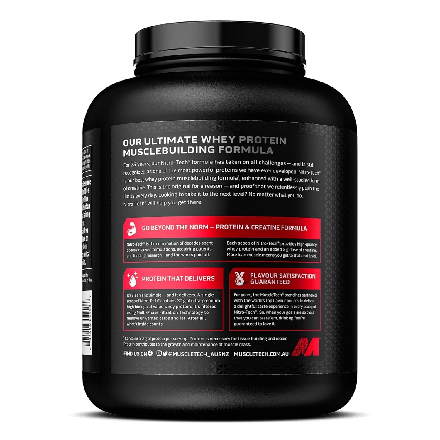 Muscletech Nitro Tech Whey Protein tarbimine - 1810g