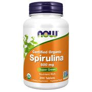 NOW Organic Spirulina 500mg 200 Tablets price
