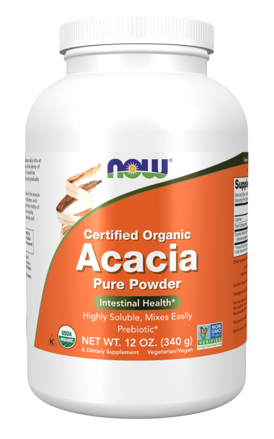 NOW FOODS Acacia, Organic Powder 340g price