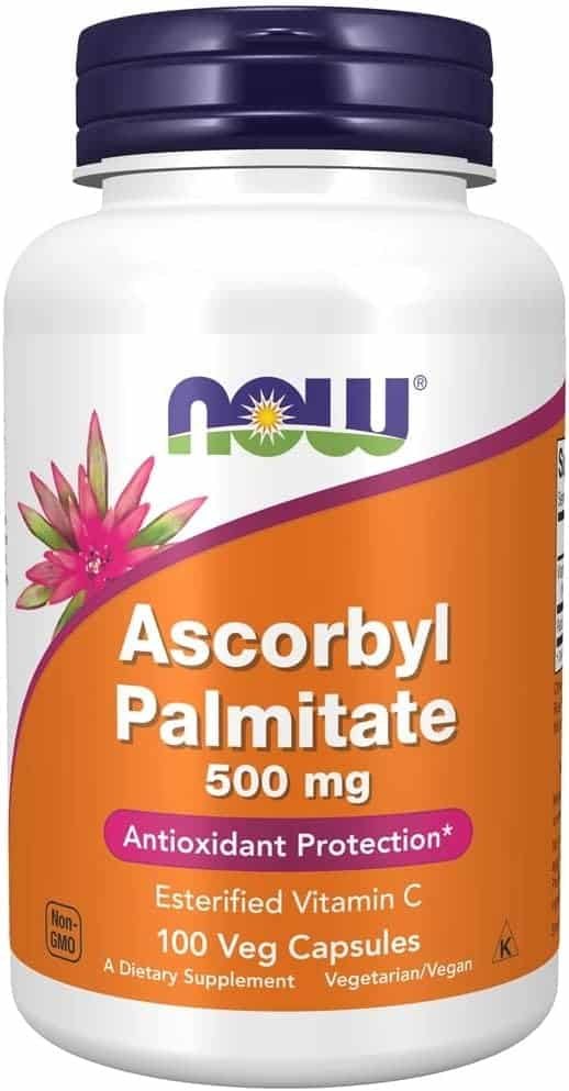 NOW Foods Ascorbyl Palmitate, 500mg - 100 vcaps hind