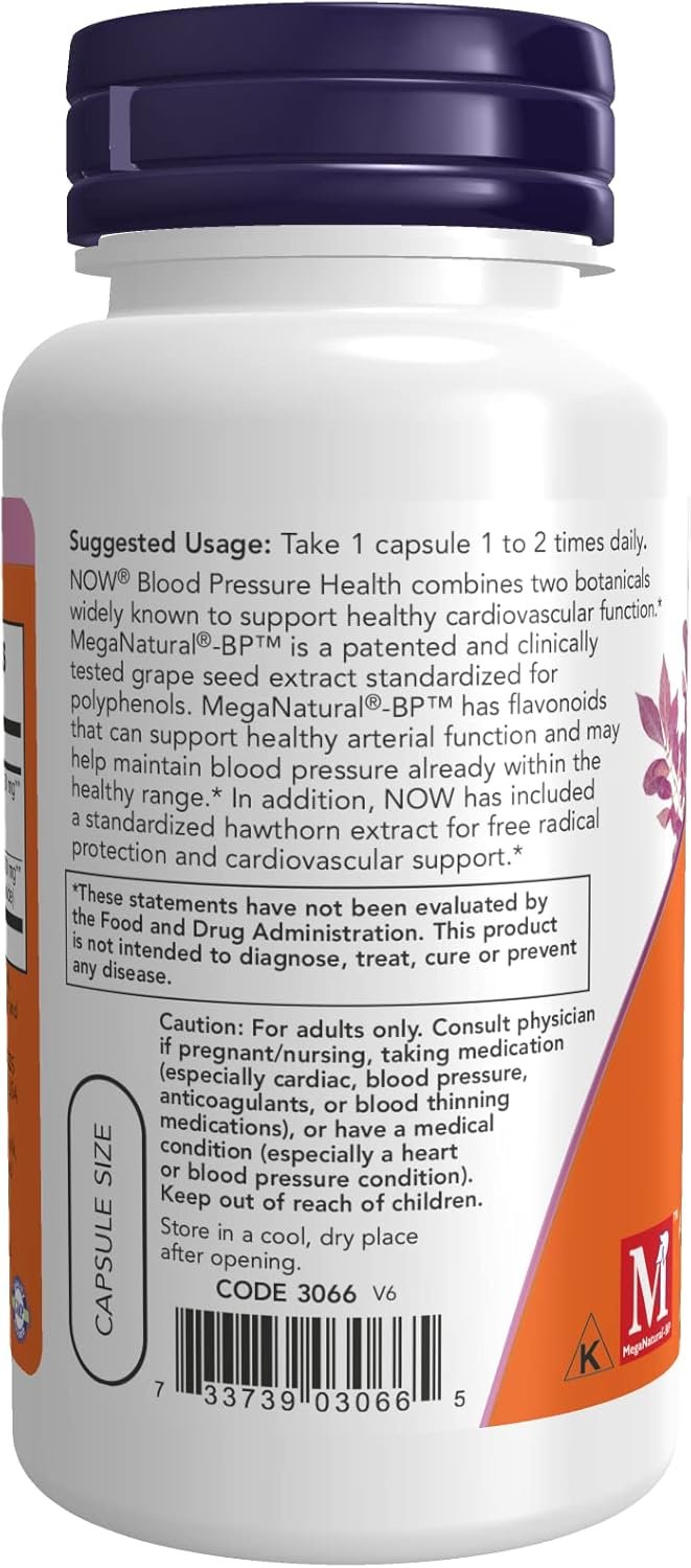 Using NOW Foods Blood Pressure Health 90 vcaps