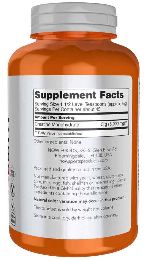 NOW Foods Creatine Monohydrate, Pure Powder - 227 grams composition