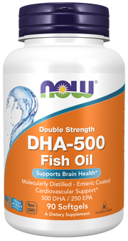 NOW Foodsi hind DHA-500, 500 DHA 250 EPA - 90 pehmet geeli