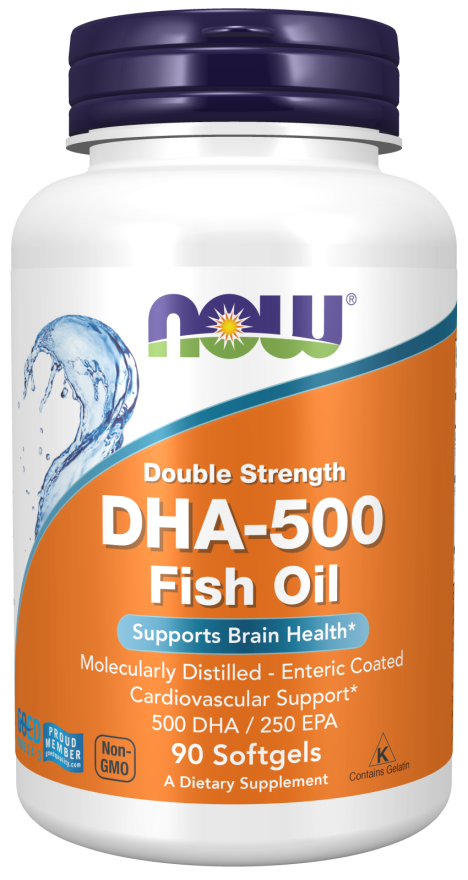 NOW Foodsi hind DHA-500, 500 DHA 250 EPA - 90 pehmet geeli