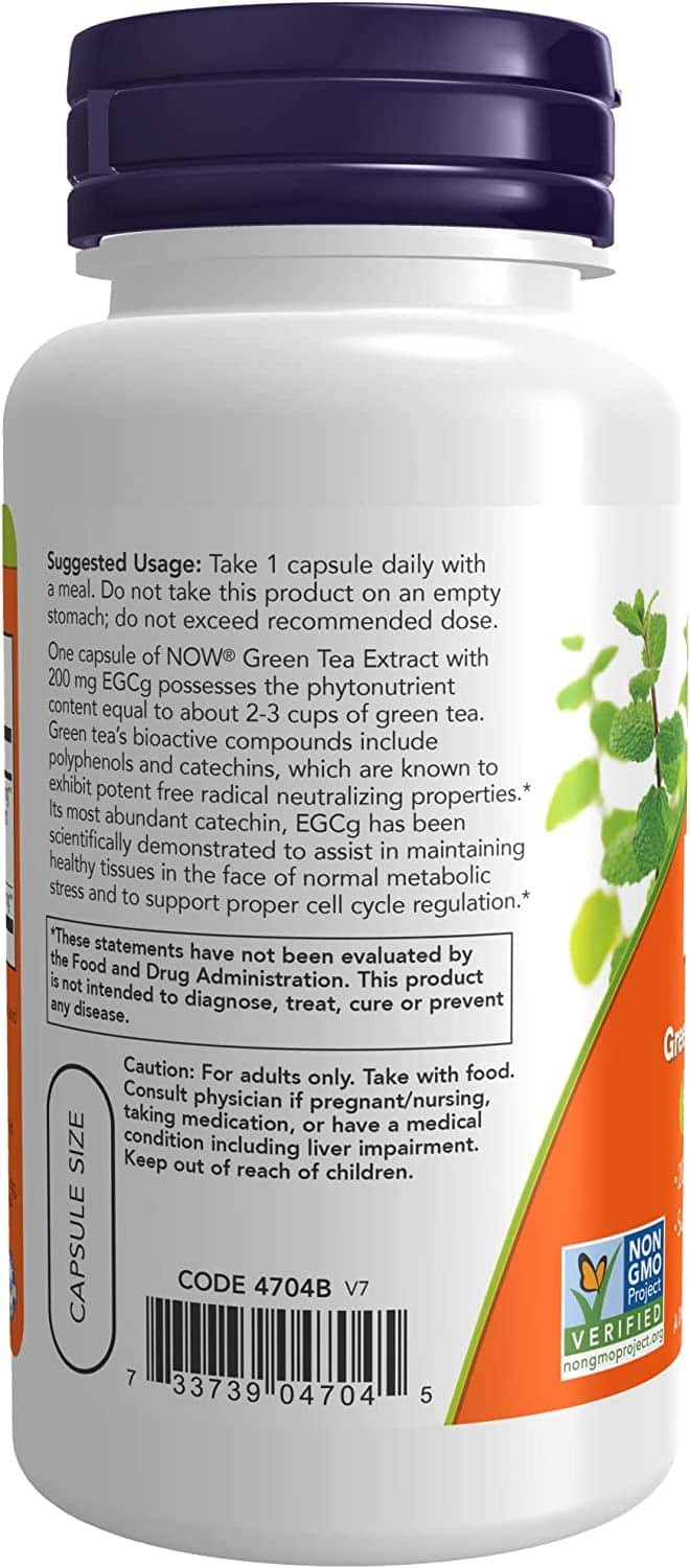 Usage of NOW Foods EGCg Green Tea Extract 400mg 90 vcaps