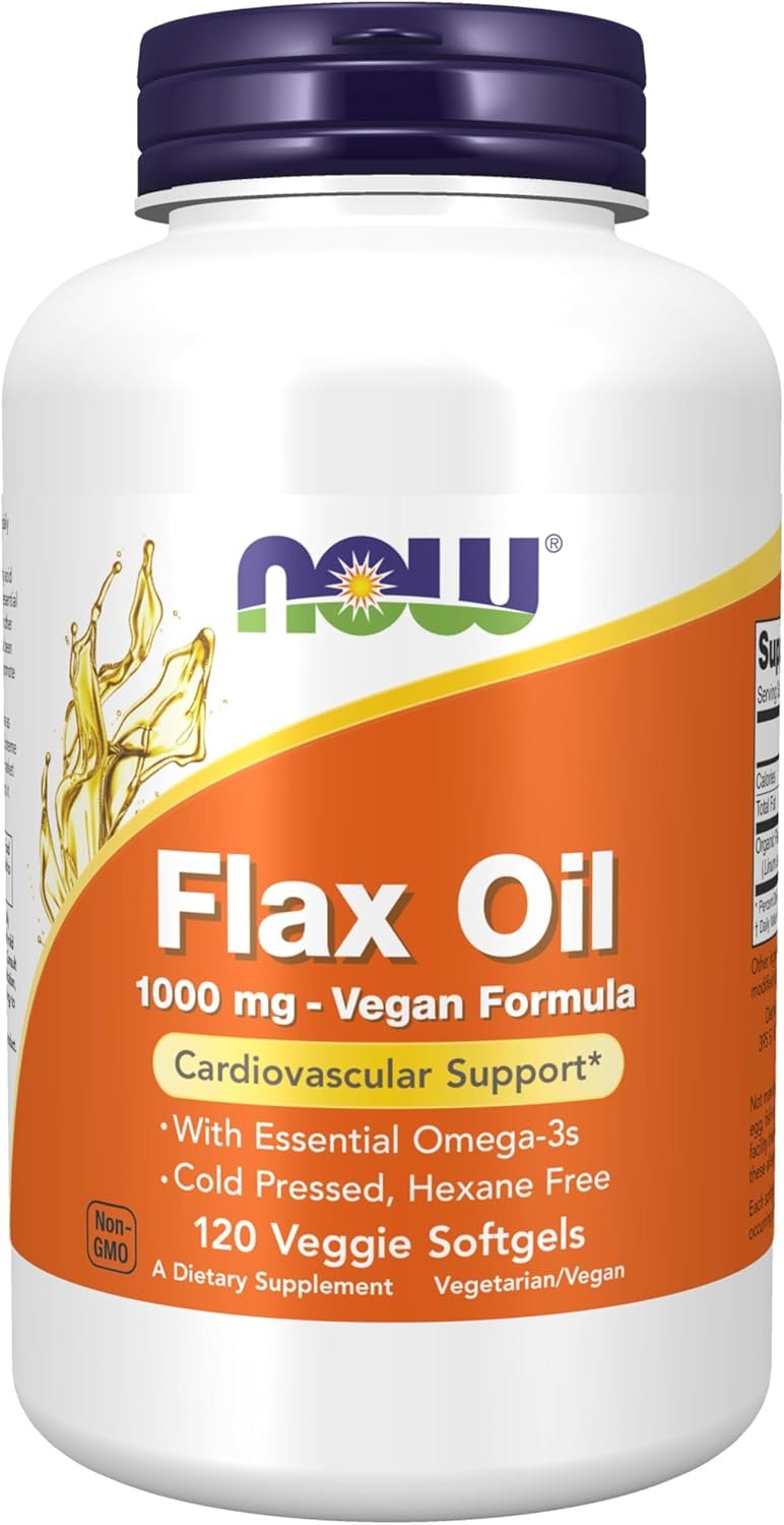 NOW Foods Flax Oil 1000mg 120 softgels price