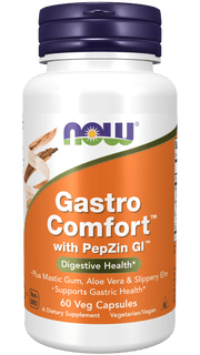 NOW Foods Gastro Comfort koos PepZin GI 60v capsiga
