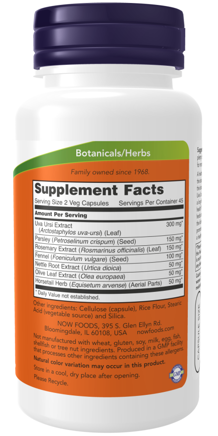 NOW Foods Kidney Cleanse 90 vcaps composition