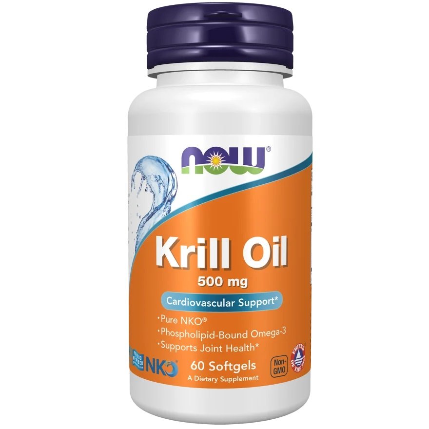 NOW toidud Krill Oil 500mg 60 softgels hind