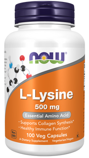 NOW Foods L-lüsiin - 500mg - 100 vcaps hind