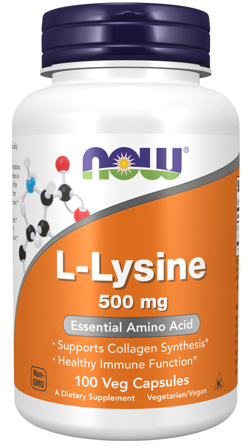 NOW Foods L-lüsiin - 500mg - 100 vcaps hind