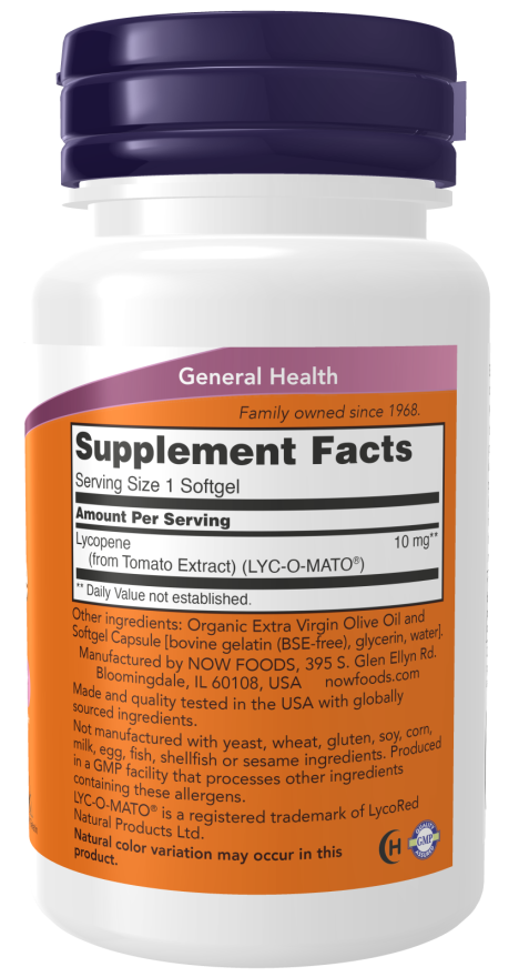 Nüüd Foods Lycopene 10 mg Softgels kampaania