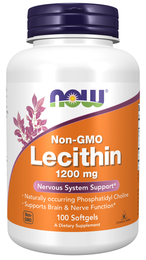 NOW Foods Non-GMO Lecithin 1200 mg 100 Softgels price