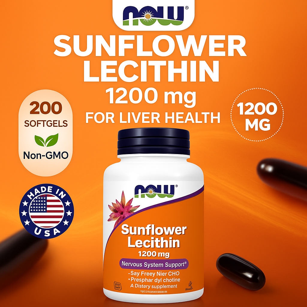 nüüd toidud päevalille letsitiin 1200 mg 100 pehmet geeli