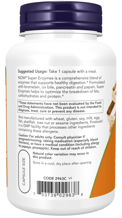 Nüüd Foods Super Enzymes – tarbimine 90 korki