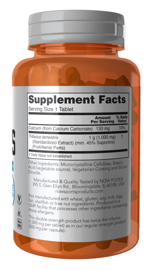 NOW Foods Tribulus 1000mg 90 tab koostis