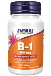 NOW Foods Vitamin B-1 Thiamine, 100mg - 100 tablets price
