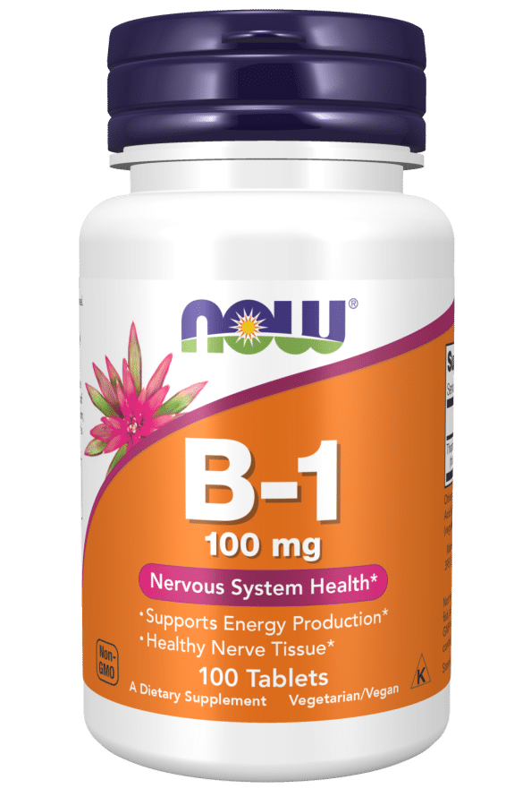 NOW Foods Vitamin B-1 Thiamine, 100mg - 100 tablets price