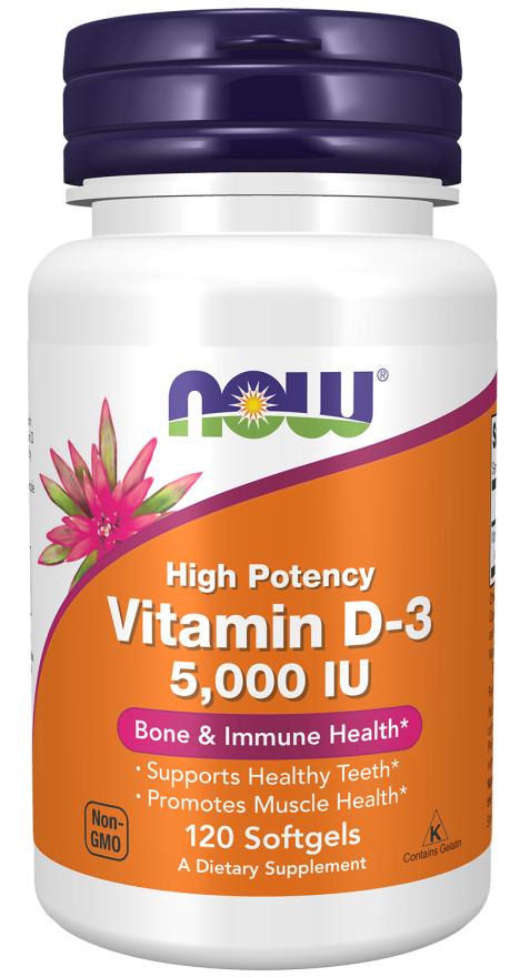 The price of Now Foods Vitamin D-3 5000 IU 120 Softgels is cheap