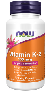 NOW Foods Vitamiin K-2 100mcg 100kapslit hind