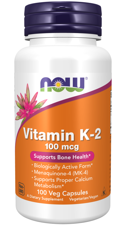 NOW Foods Vitamiin K-2 100mcg 100kapslit hind