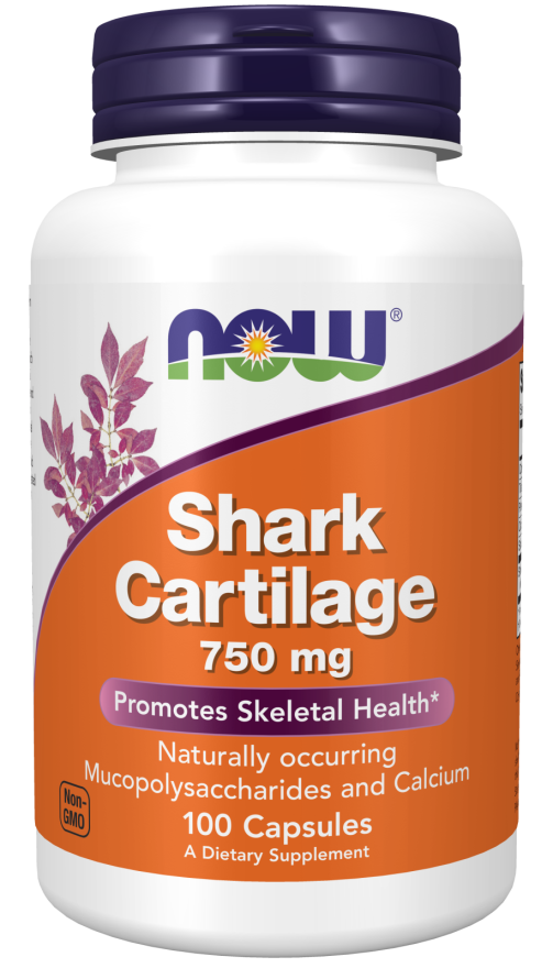 NOW Shark Cartilage 750mg 100 caps hind