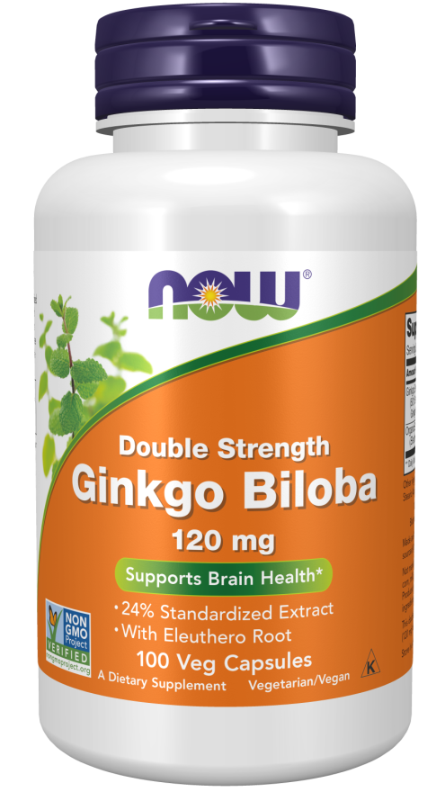 NowFoods Ginkgo Biloba Double Strength 120 mg 100 Veg kapsli hind