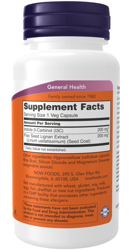 Now Foods indool-3-karbinool (I3C) 200 mg 60 köögiviljakapslite kampaania