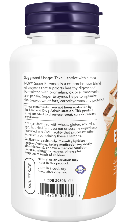 NowFoods Super Enzymes 90 Tablets cheap