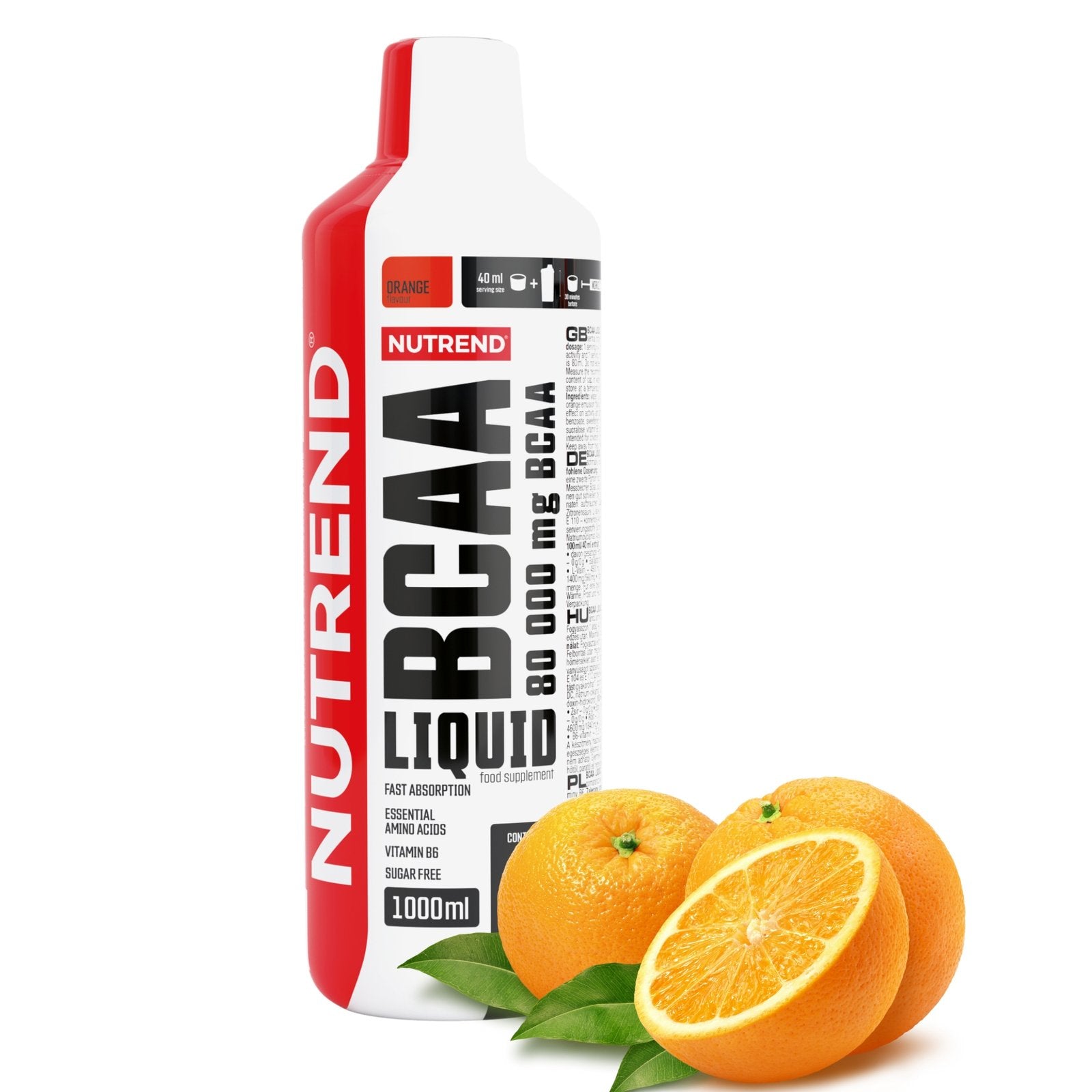 Nutrend Bcaa Liquid 1000 ml apelsinimaitseline