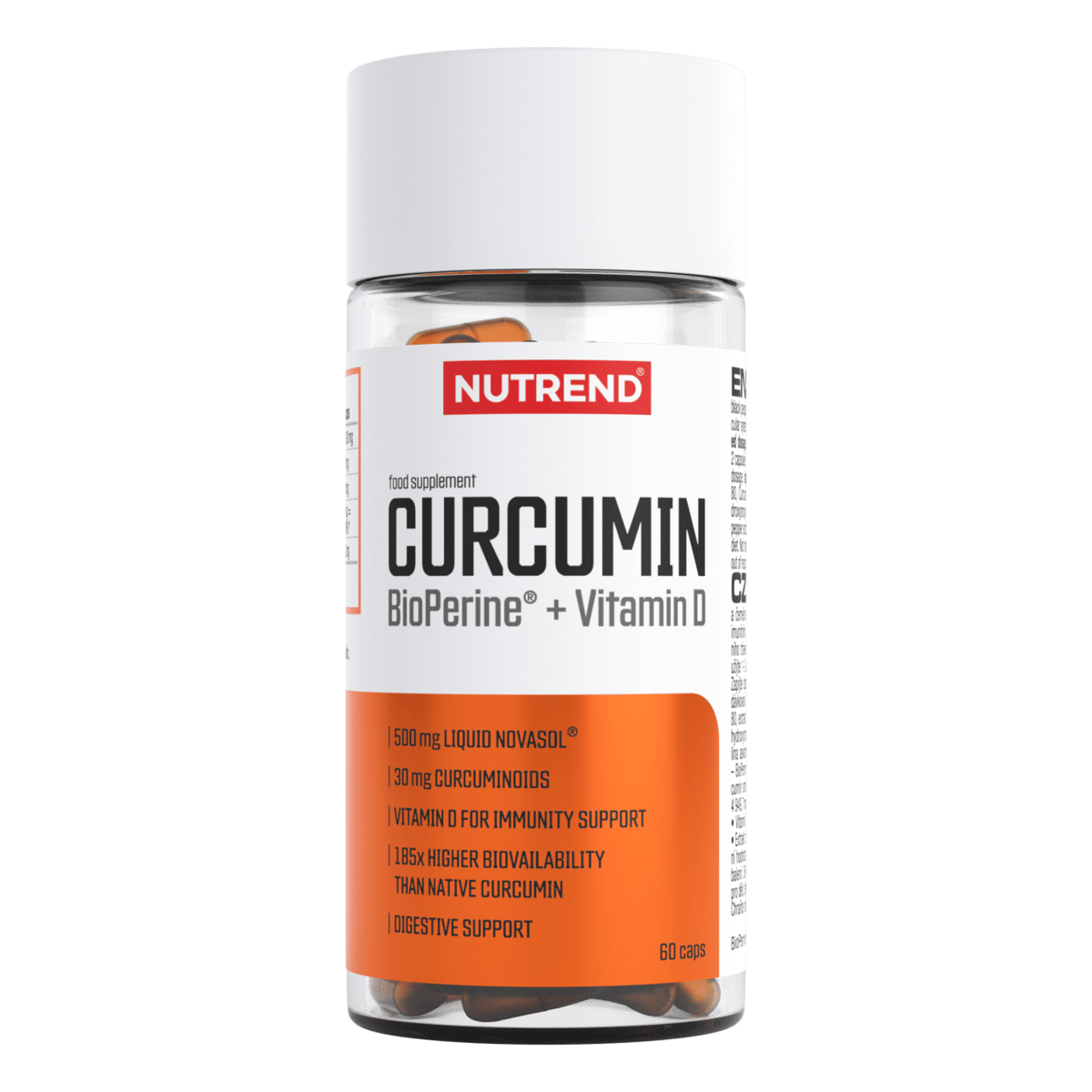 NUTREND Curcumin + Bioperine + Vit D, hind 60kapslit
