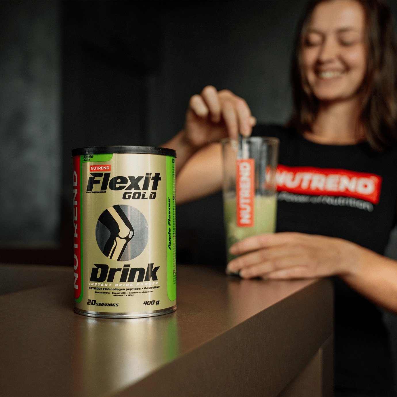 Nutrend Flexit Gold Drink - 400 grammi õuna