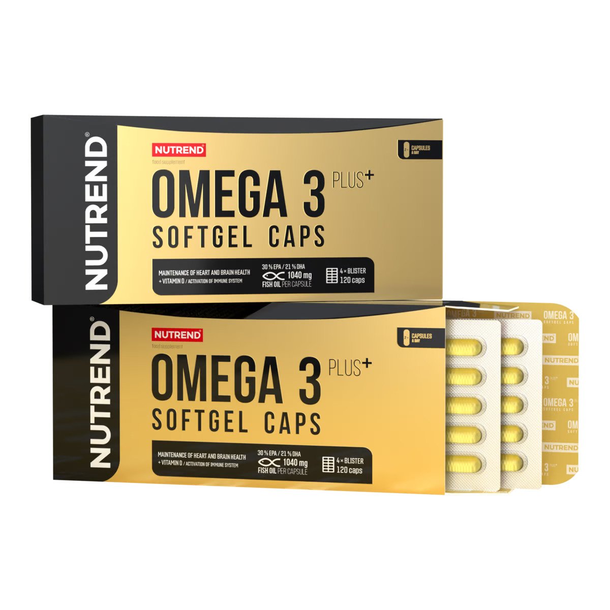 Nutrend Omega 3 Plus Softgel Caps hind, 120 korki, maitseta