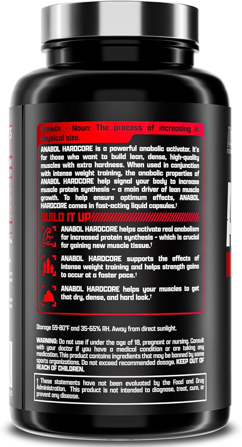 NUTREX Anabol Hardcore - 60 kapslit. tarbimist