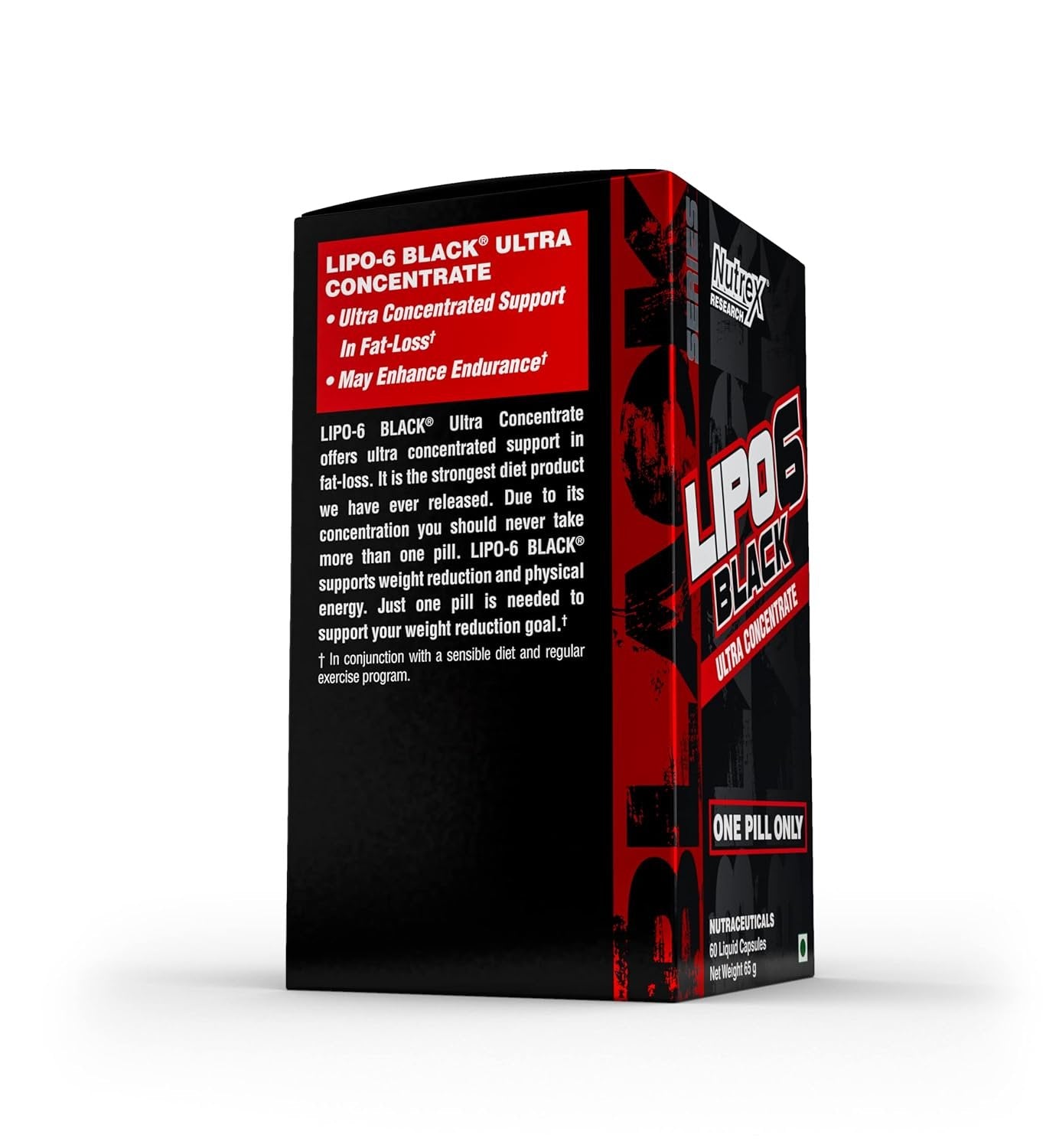 Use of Nutrex Lipo 6 Black Ultra Concentrate 60 caps