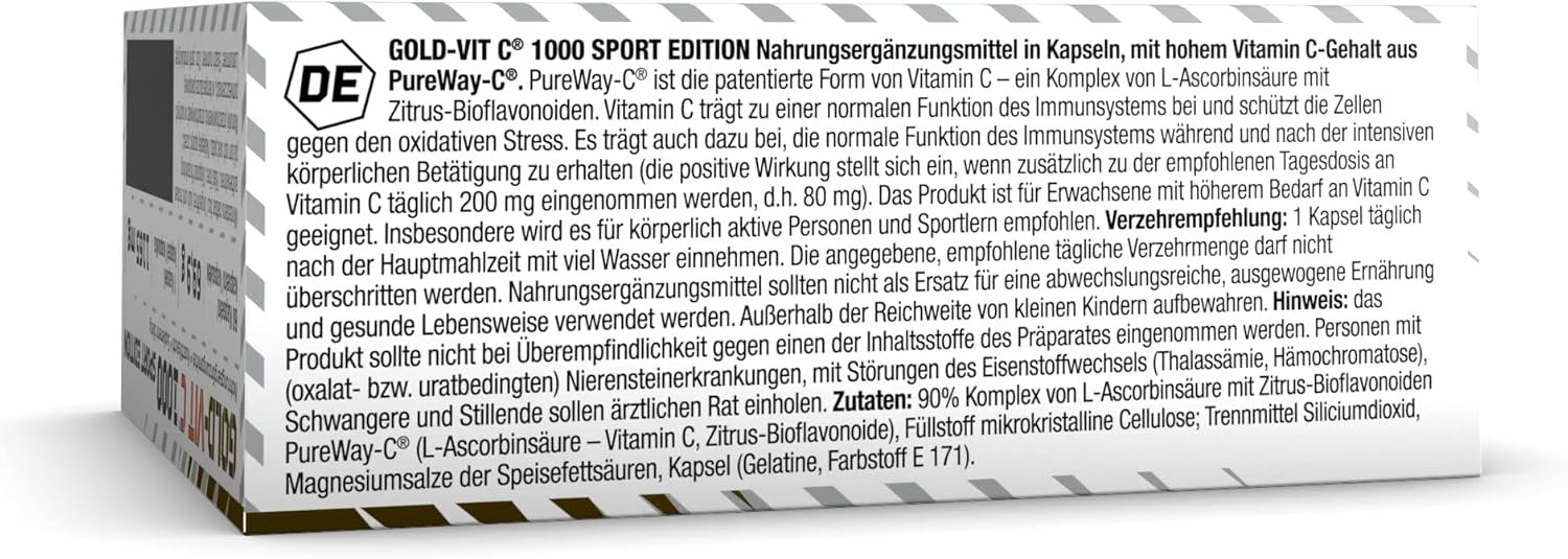 Olimp Gold-Vit C 1000 Sport Edition 60 Capsules Usage