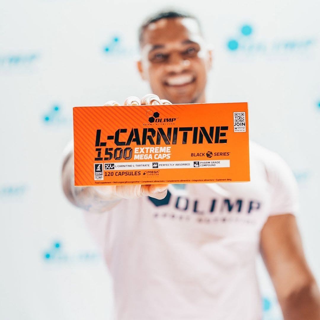 Olimp L-Carnitine 1500 Extreme Mega Caps hinnabänner