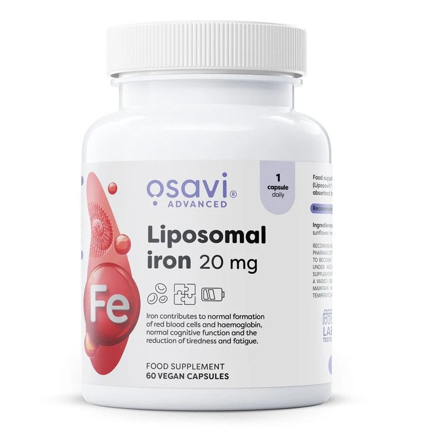 Osavi Liposomal Iron hind - 20mg - 60 vegan caps