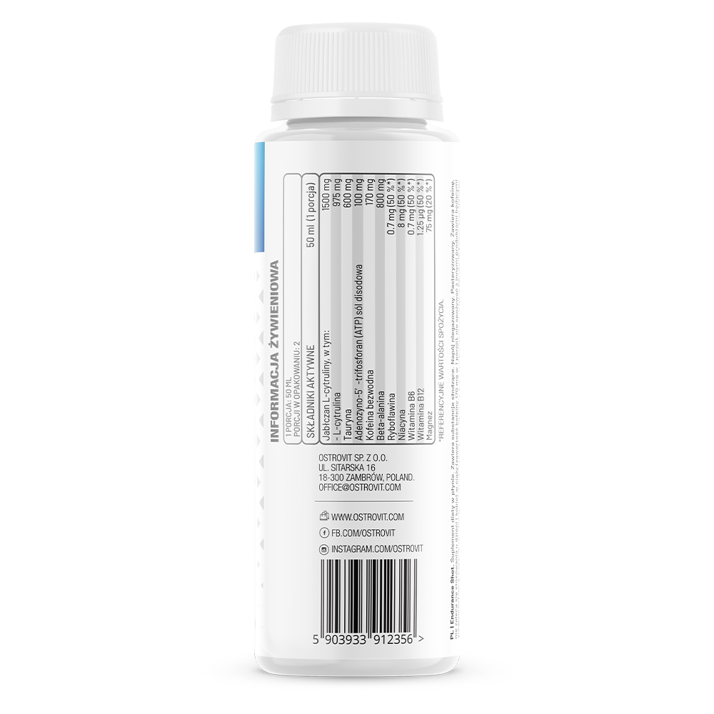 OstroVit Endurance Shot 100 ml composition