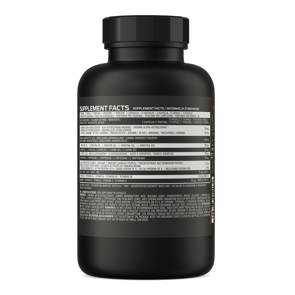 Composition of OstroVit GH Booster Extreme 90 caps