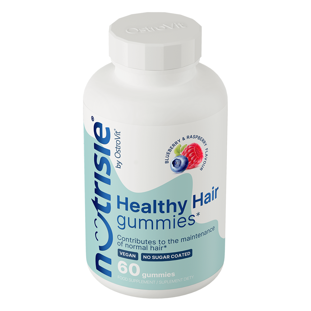 OstroVit NUTRISIE® Healthy Hair Gummies 60 pieces blueberry-raspberry banner