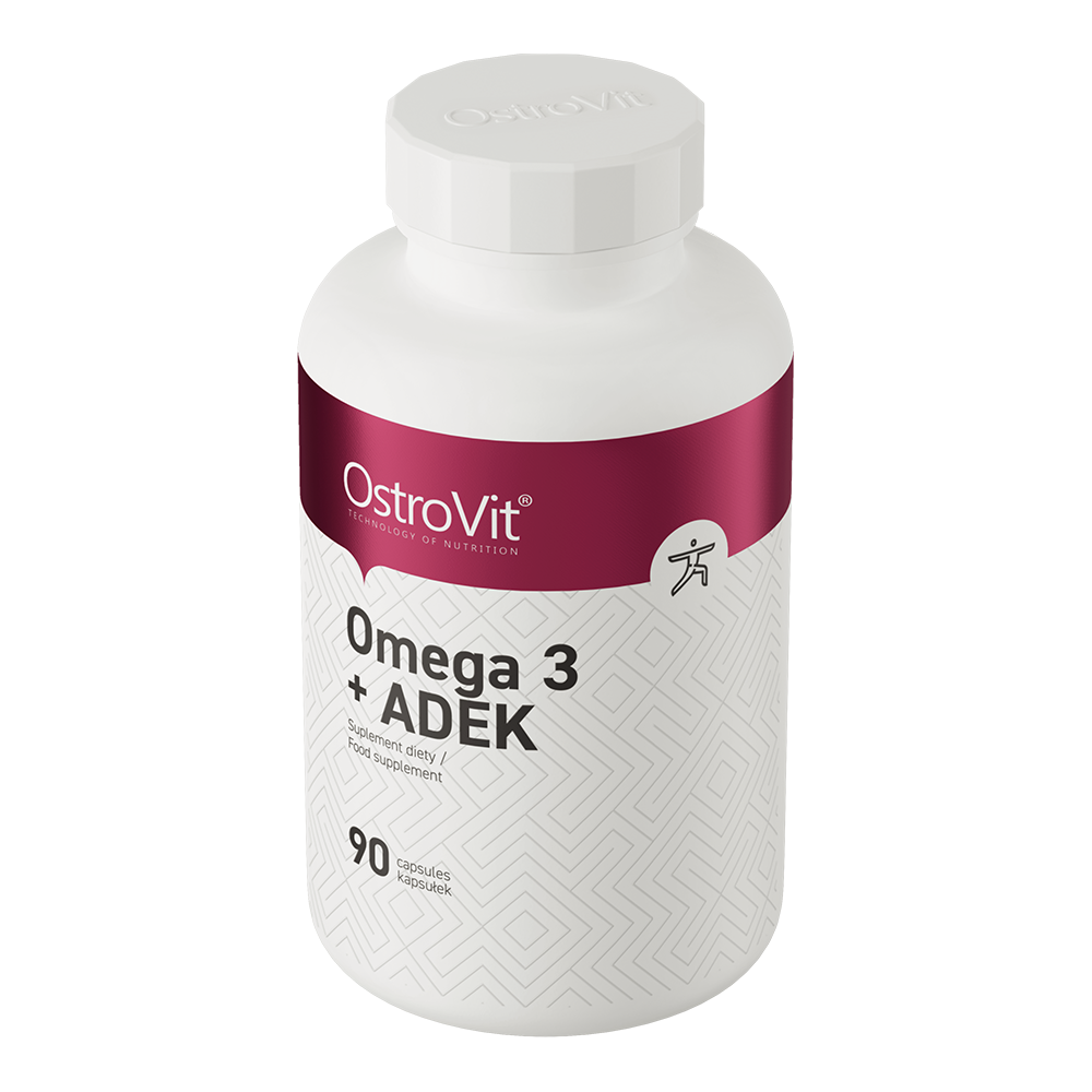 OstroVit Omega 3 + ADEK 90 kapslid ülalt