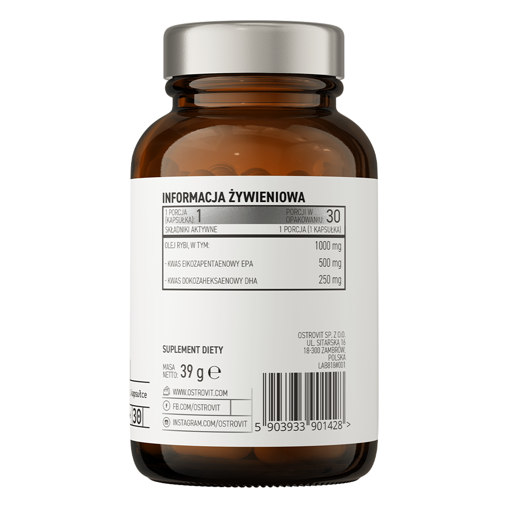 OstroVit-Pharma-Omega-3-500-250-30-kapsli koostis
