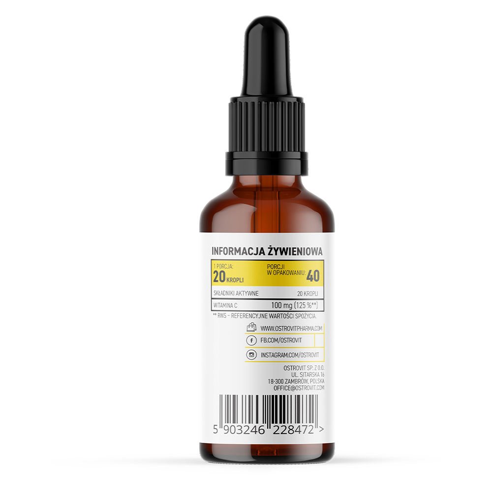 OstroVit Pharma C-vitamiini tilgad 30 ml koostis