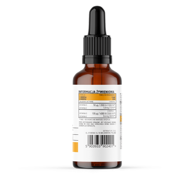 OstroVit Pharma Vitamiin D3 4000 IU tilgad 30 ml koostis