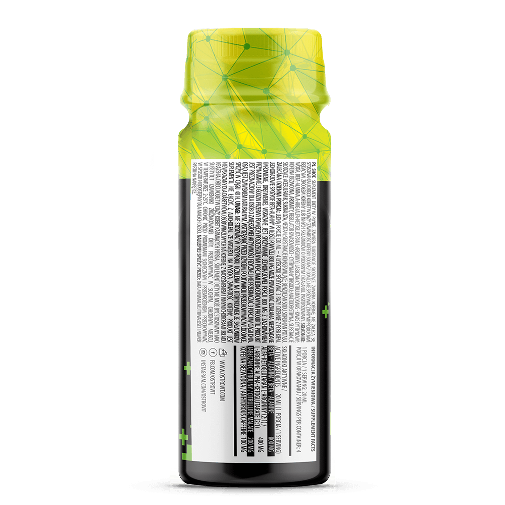 OstroVit Pre Workout Shot 80 ml koostis