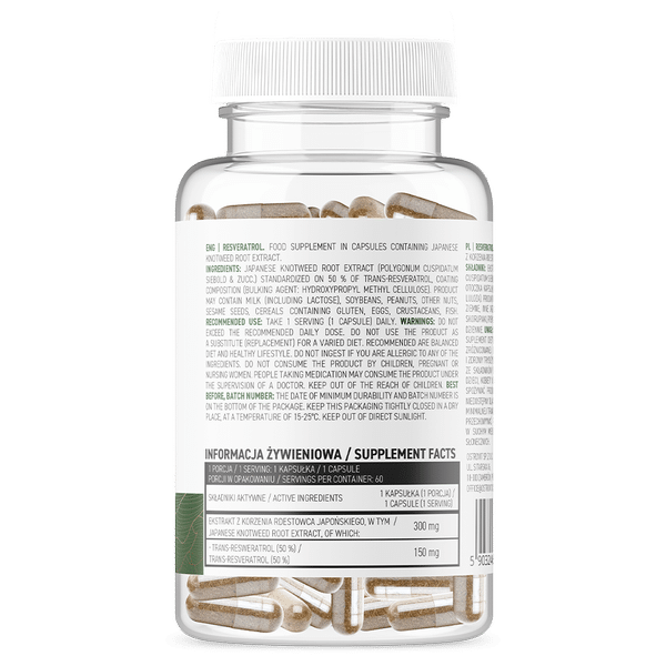 OstroVit Resveratrol VEGE 60 vcaps koostis