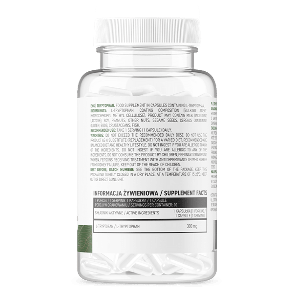OstroVit Tryptophan VEGE 90 kapsli koostis