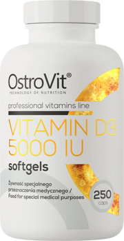OstroVit VITAMIN D3 5000 softgels 250 caps hinnapakkumine