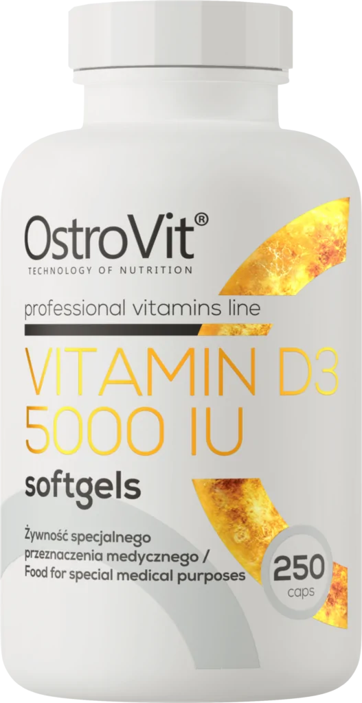OstroVit VITAMIN D3 5000 softgels 250 caps hinnapakkumine